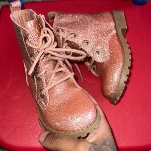 Old navy glittery combat boots